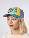 Бейсболка STETSON арт. 7741175 TRUCKER CAP 90S (желтый / бирюзовый)
